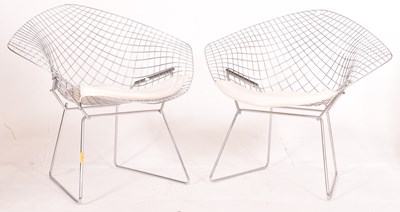 Lot 558 - HARRY BERTOIA FOR KNOLL (AFTER) - PAIR OF DIAMOND CHAIRS