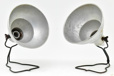 Lot 143 - PAIR OF RETRO PHOTOGRAPHIC LAMP LIGHTS