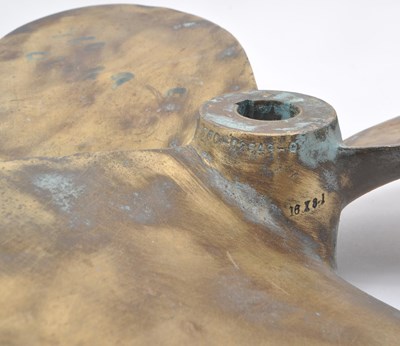Lot 269 - TWO VINTAGE BRASS BOAT PROPELLERS