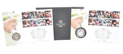 Lot 513 - ROYAL MAIL - 2022 PLATINUM JUBILEE SILVER PROOF COIN COVER