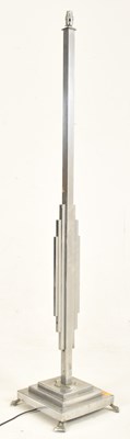 Lot 117 - ART DECO 1930S CHROME STANDARD LAMP WITH GEOMETRIC ODEON DESIGN