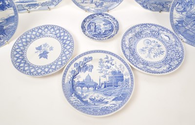Lot 61 - SPODE - COLLECTION OF 20TH CENTURY BLUE AND WHITE CERAMIC PLATES