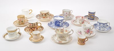 Lot 66 - COLLECTION OF 19TH CENTURY & LATER PORCELAIN CABINET CUPS & SAUCERS