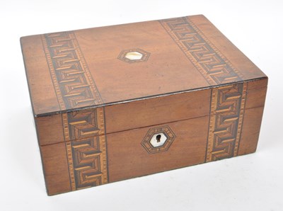 Lot 293 - COLLECTION OF THREE LATE 19TH CENTURY TUNBRIDGE JEWELLERY CHESTS