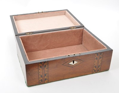 Lot 293 - COLLECTION OF THREE LATE 19TH CENTURY TUNBRIDGE JEWELLERY CHESTS