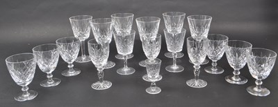 Lot 63 - WATERFORD - COLLECTION OF LISMORE PATTERN CUT DRINKING GLASSES