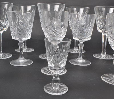 Lot 63 - WATERFORD - COLLECTION OF LISMORE PATTERN CUT DRINKING GLASSES