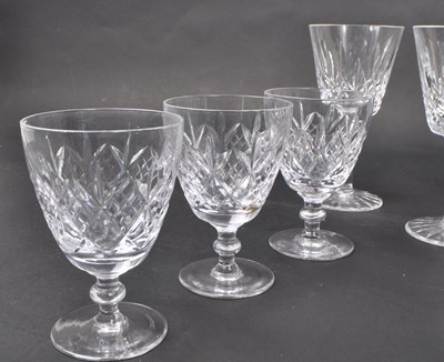 Lot 63 - WATERFORD - COLLECTION OF LISMORE PATTERN CUT DRINKING GLASSES
