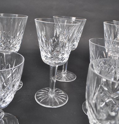 Lot 63 - WATERFORD - COLLECTION OF LISMORE PATTERN CUT DRINKING GLASSES