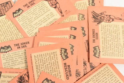 Lot 453 - FULL SET OF 1966 BATMAN BUBBLE GUM CARDS & EXTRAS