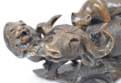 Lot 294 - LARGE SOUTH AFRICAN CARVED SOAPSTONE SCULPTURE