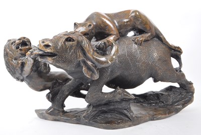 Lot 294 - LARGE SOUTH AFRICAN CARVED SOAPSTONE SCULPTURE