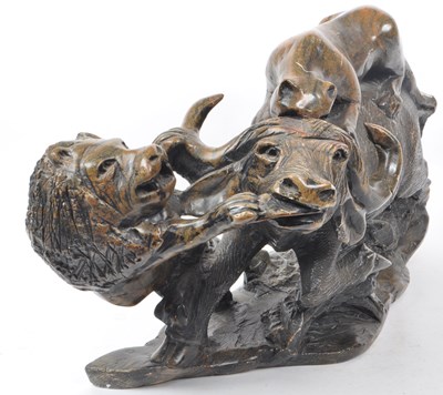 Lot 294 - LARGE SOUTH AFRICAN CARVED SOAPSTONE SCULPTURE