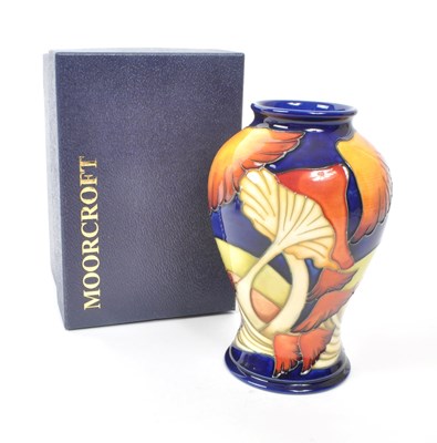Lot 72 - MOORCROFT - MODERN CERAMIC VASE IN THE PARASOL DANCE PATTERN