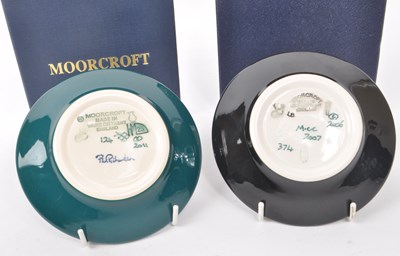 Lot 73 - MOORCROFT POTTERY - TWO MODERN CERAMIC PIN DISHES