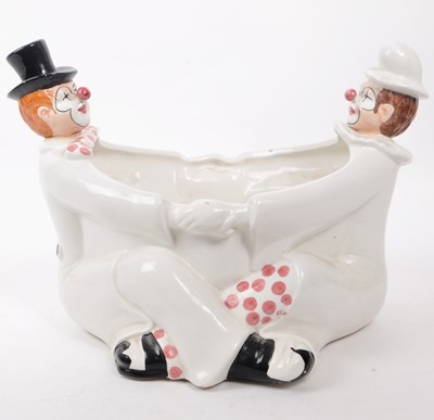 Lot 74 - MID 20TH CENTURY ITALIAN CERAMIC CLOWN PLANT POT
