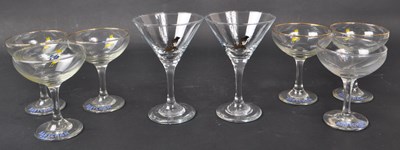 Lot 81 - BABYCHAM - EIGHT MID CENTURY GLASSES
