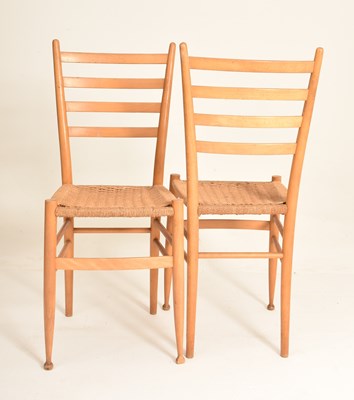 Lot 123 - GIO PONTI - SUPERLEGGERA CHAIR - PAIR OF DINING CHAIRS