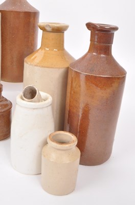 Lot 89 - COLLECTION OF STONEWARE & GLASS BOTTLES