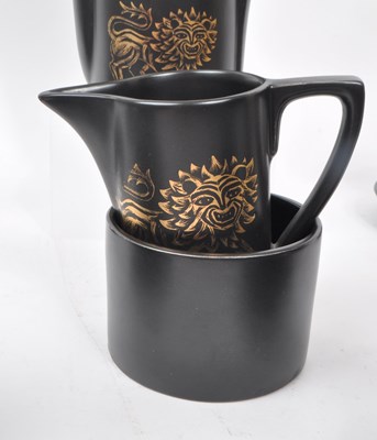 Lot 92 - PORTMEIRION - POTTERY 'BYZANTINE GOLD LION' COFFEE SERVICE
