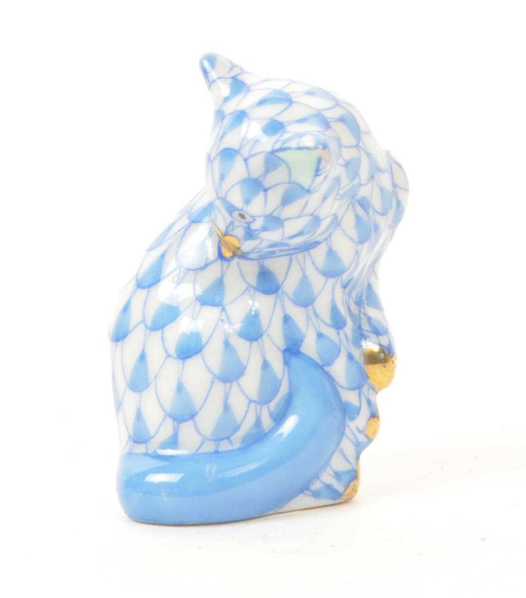 Lot 93 - HEREND - MINIATURE PORCELAIN CAT FIGURE