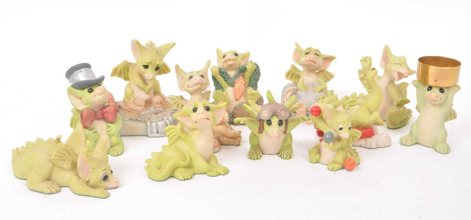 Lot 94 - REAL MUSGRAVE - POCKET DRAGONS - COLLECTION OF TWELVE RESIN FIGURES