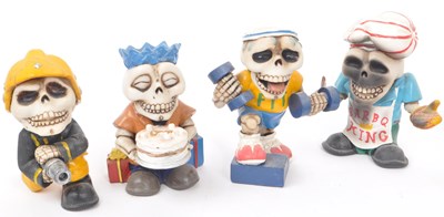 Lot 315 - NEMESIS NOW - COLLECTION OF TEN 21ST CENTURY RESIN SKELETON FIGURES