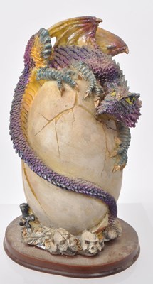 Lot 317 - COLLECTION OF CONTEMPORARY RESIN DRAGON FIGURINES