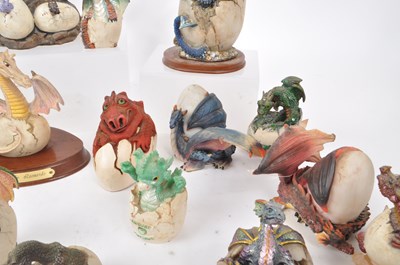 Lot 317 - COLLECTION OF CONTEMPORARY RESIN DRAGON FIGURINES