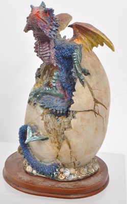 Lot 317 - COLLECTION OF CONTEMPORARY RESIN DRAGON FIGURINES