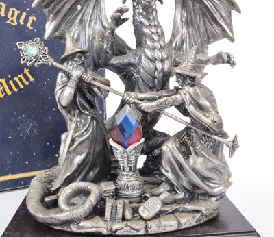 Lot 337 - MYTH & MAGIC BY THE TUDOR MINT - A CAST PEWTER DRAGON FIGURINE
