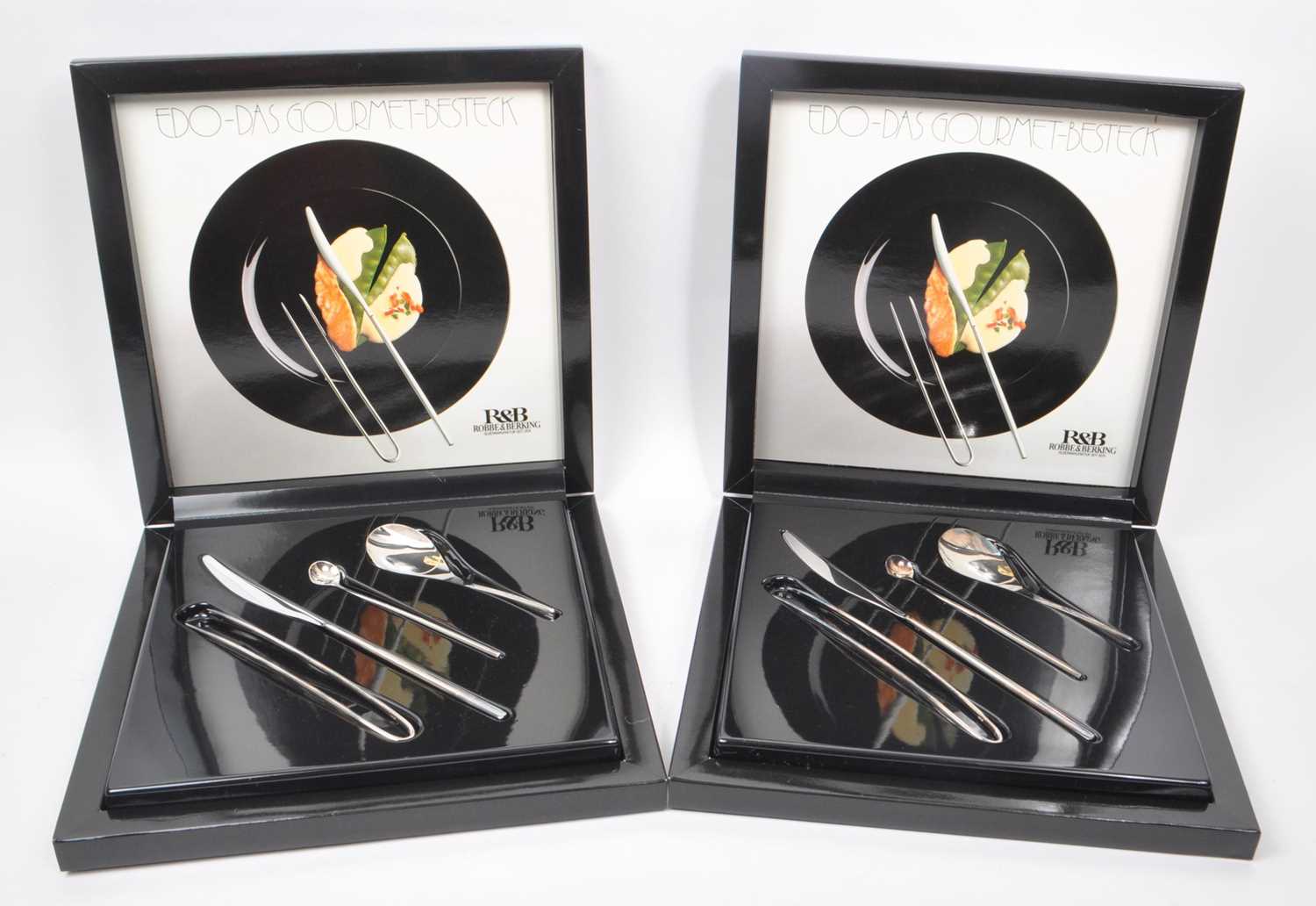 Lot 340 - ROBBER & BERKING - TWO 1984 SILVERPLATE EDO CUTLERY SETS