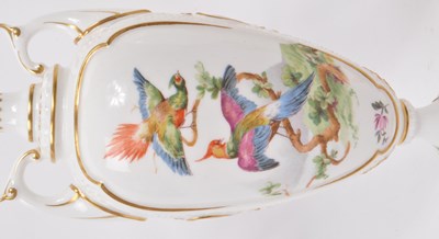 Lot 133 - ROYAL WORCESTER - PAIR OF 20TH CENTURY FINE BONE CHINA VASES