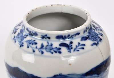 Lot 167 - CHINESE 19TH CENTURY BLUE & WHITE PORCELAIN VASE