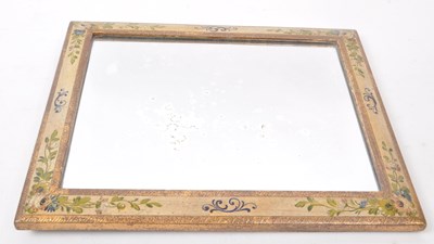 Lot 370 - VINTAGE EARLY 20TH-CENTURY HAND-PAINTED WALL-HANGING MIRROR