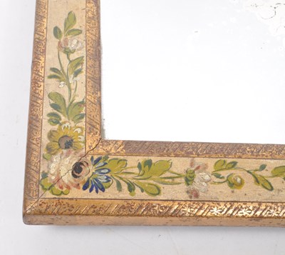 Lot 370 - VINTAGE EARLY 20TH-CENTURY HAND-PAINTED WALL-HANGING MIRROR