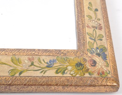Lot 370 - VINTAGE EARLY 20TH-CENTURY HAND-PAINTED WALL-HANGING MIRROR