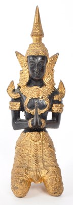 Lot 368 - VINTAGE 20TH CENTURY STONE THAI TEPPANOM TEMPLE BUDDHA FIGURE