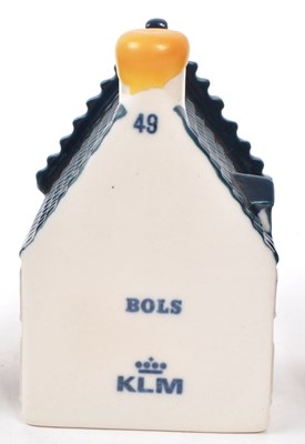 Lot 175 - KLM - BOLS - COLLECTION OF TEN DELFT BLUE MINIATURE LIQUOR HOUSES