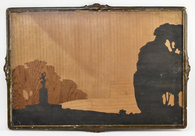 Lot 281 - 20TH CENTURY ART DECO MARQUETRY PICTURE
