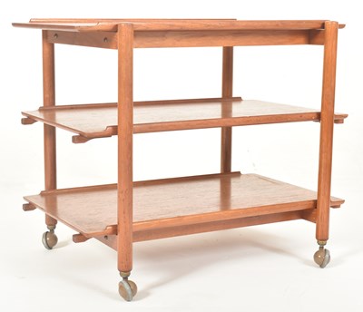 Lot 395 - POUL HUNDEVAD FOR VAMDRUP - 60S TEAK DRINKS TROLLEY