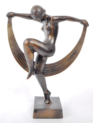 Lot 376 - VINTAGE 20TH CENTURY BRONZE DECO DANCER