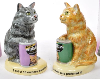 Lot 188 - ROYAL DOULTON - TWO LIMITED EDITION WHISKAS PORCELAIN CATS