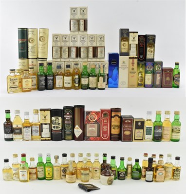 Lot 164 - LARGE COLLECTION OF SINGLE MALT SCOTCH WHISKY MINIATURE BOTTLES