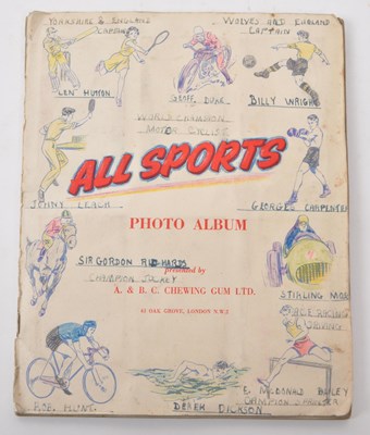 Lot 452 - A. & B. C. CHEWING GUM LTD - ALL SPORTS CARD COLLECTORS PHOTO ALBUM