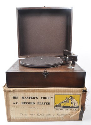 Lot 433 - COLUMBIA - HMV - EARLY 20TH-CENTURY A.C. RECORD PLAYER MODEL 2100