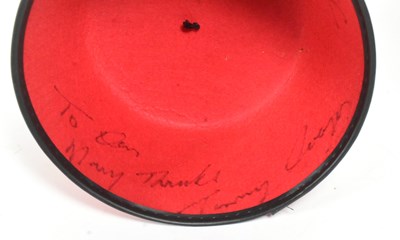 Lot 100 - TOMMY COOPER - ORIGINAL OWNED AND WORN ICONIC RED FEZ